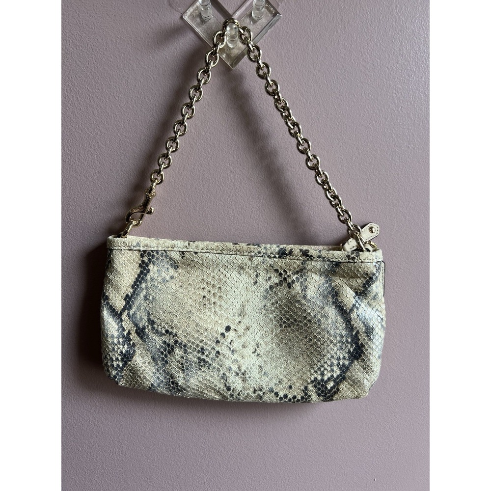 COACH‎ One-Handle Mini Bag Pouch Python Pattern 6695 - Picture 5 of 12